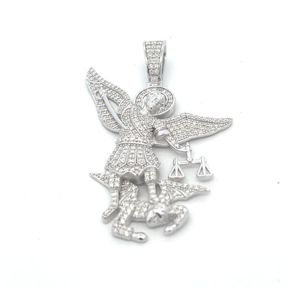 St. Michael The Archangel Silver Pendant