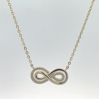 Infinity Twist CZ Necklace