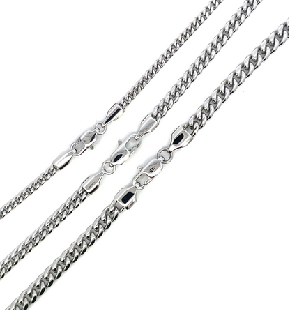 Stainless Steel Miami Cuban Round Chain