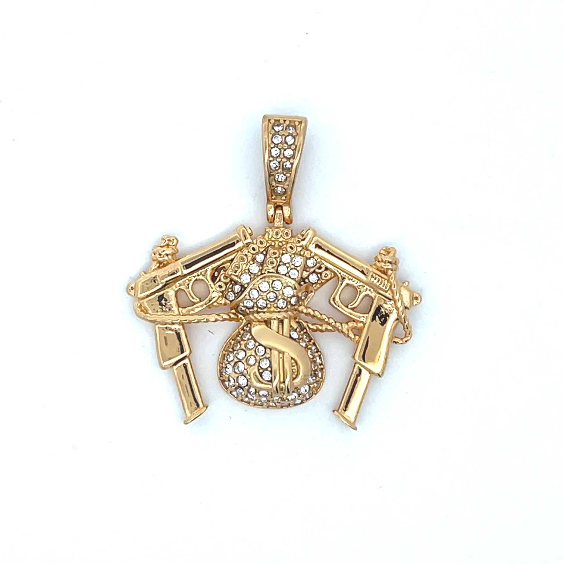 Double Guns and Money Pendant