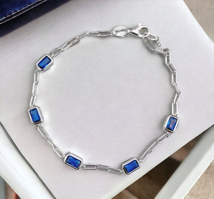 Vintage Blue Fire Opal Bracelet