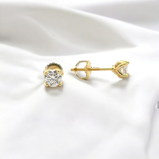 MEM-01 (4mm Moissanite Stone Earring)