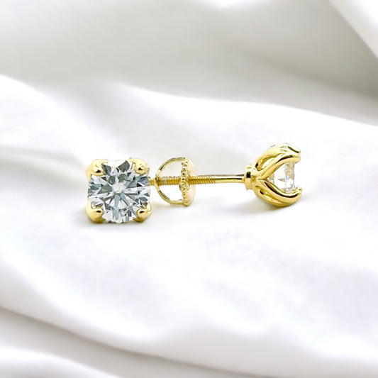 MEM-03 (6mm Moissanite Stone Earring )