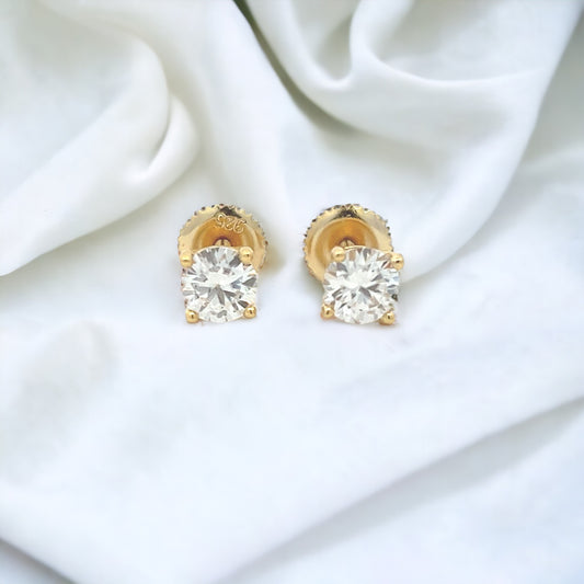 STMEM-17 5mm Moissanite Stone Earring