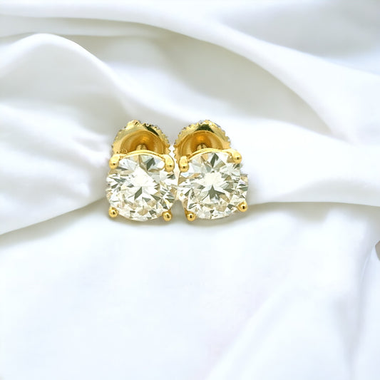 MEM-18 (6mm Moissanite Stone Earring)