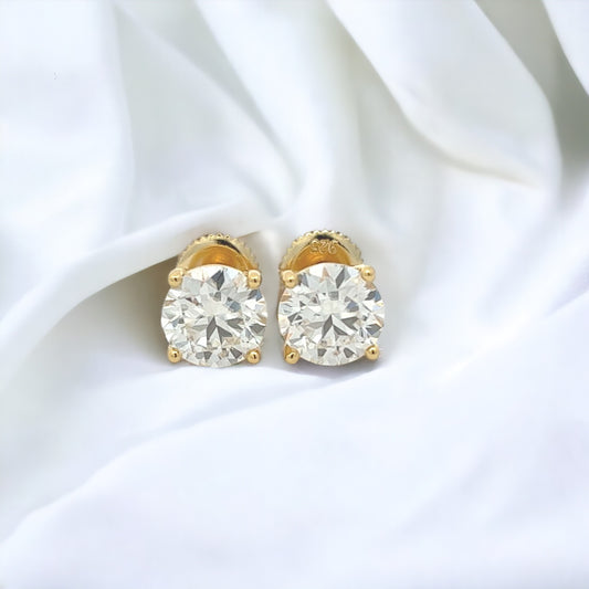 MEM-19 (7mm Moissanite Stone Earring)