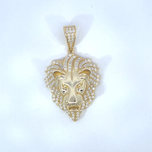 Moissanite Lion Pendant