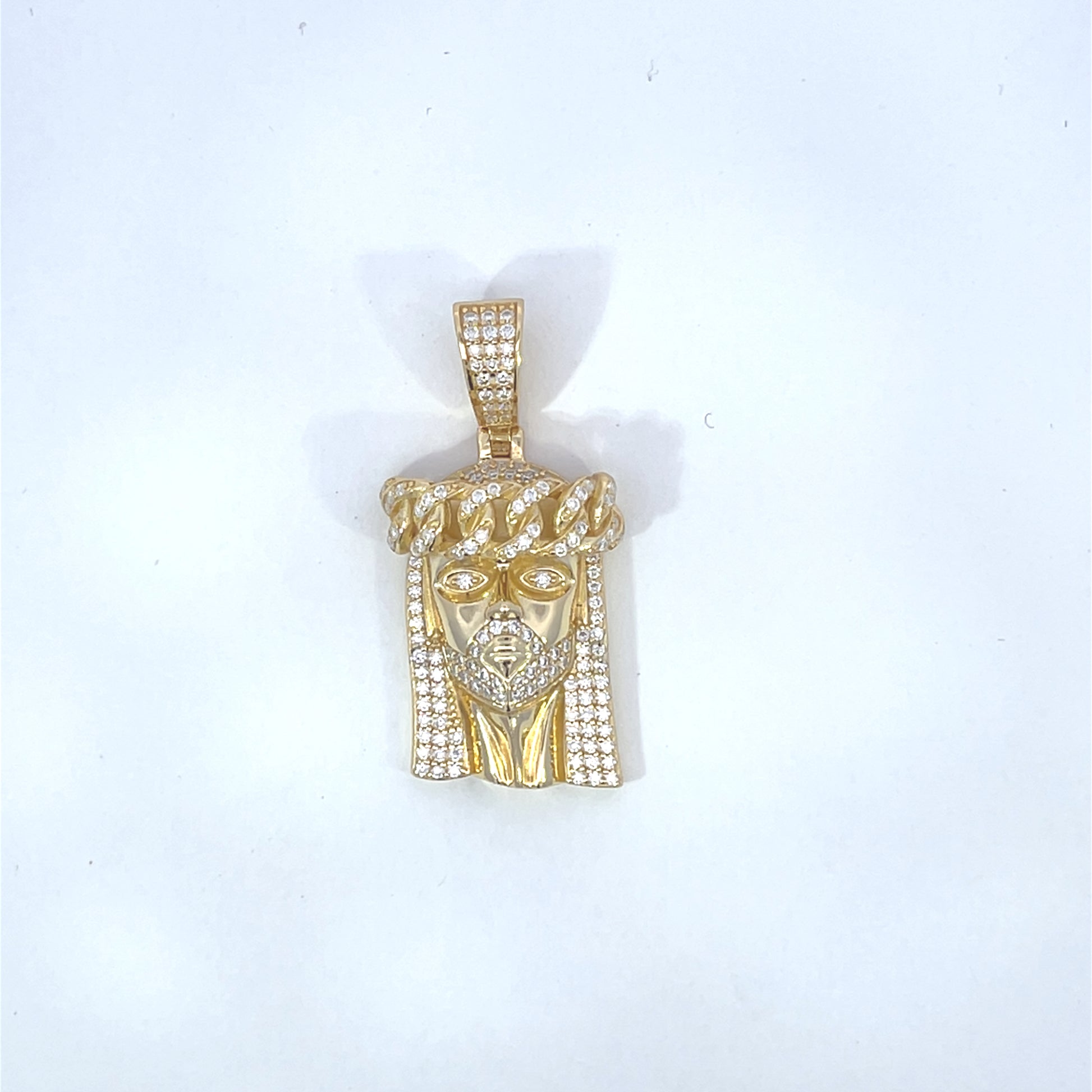 Moissanite Jesus Pendant