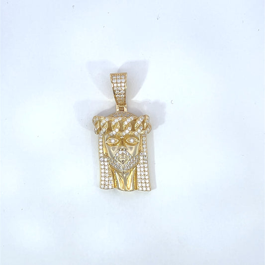 Moissanite Jesus Pendant