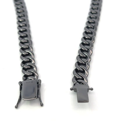 STNB-02 Silver Cuban Chain 9mm 7" 7.5" 8" 16" 18" 20" 22" 24" Net Price