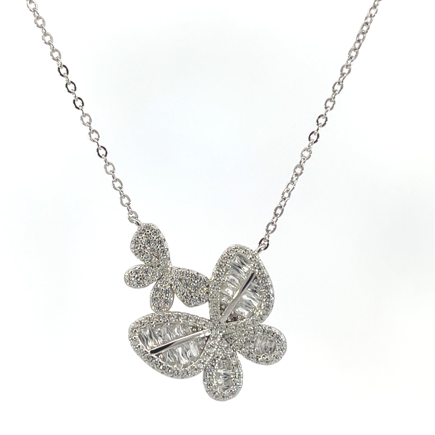 Mom and Daughter Butterfly Necklace 