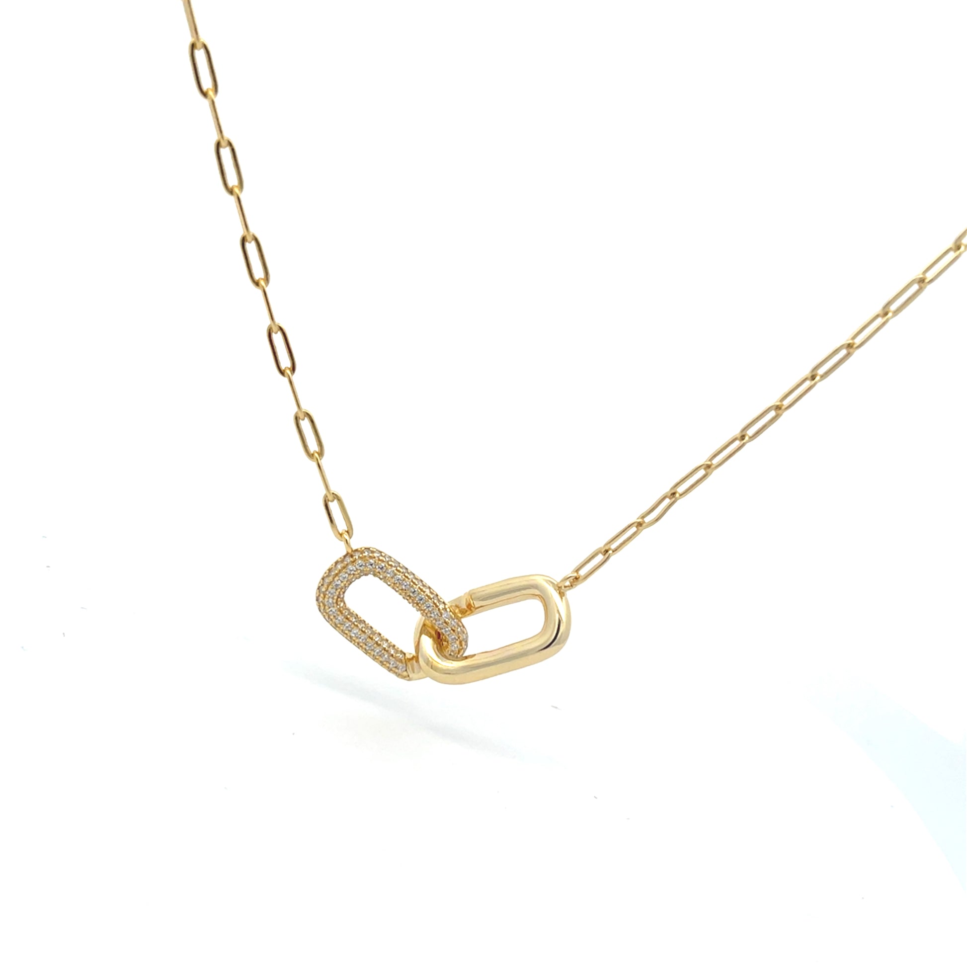 CZ Bands together Necklace