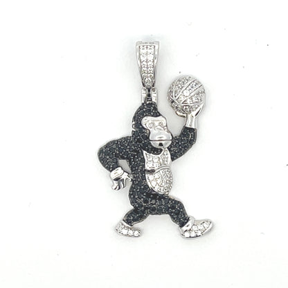 Gorilla Basketball Player Pendant