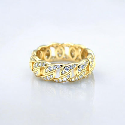 ICY Bling CZ Band Ring