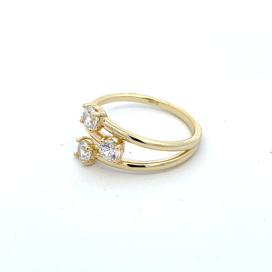 3 stone by-pass style RIng