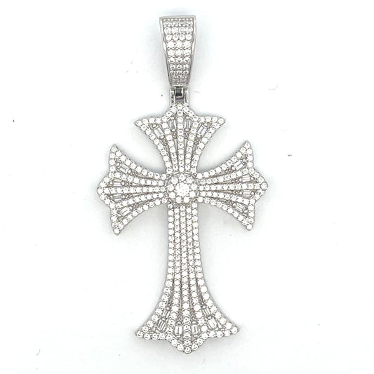 Silver Cross Pendant-STPM-689