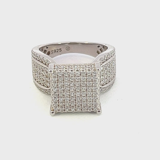 Cocktail Square Face Ring